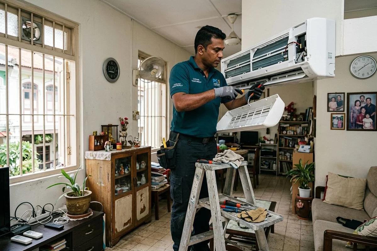 PG1 Aircond service in George Town